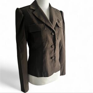 Vintage 90’s Alyn Paige Olive green blazer women’s small (size 3/4)